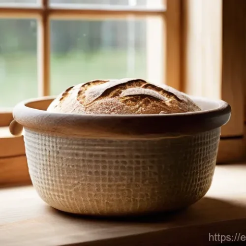 Home 15 전통식품의 제조 기술 - The Sourdough Artisan's Kitchen**
A cozy, rustic kitchen scene bathed in warm, soft natural light s...